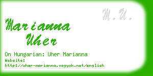 marianna uher business card